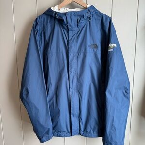 The North Face Venture Rain Jacket Men’s XL Blue Hooded Waterproof Shell